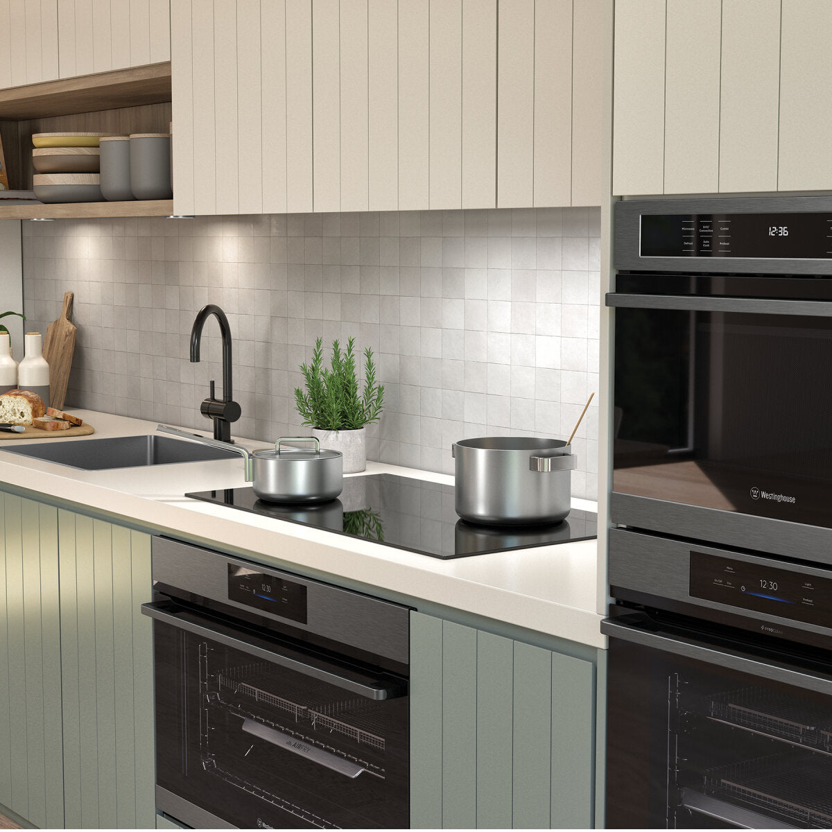 Westinghouse WHI943BD 90cm 4 zone induction cooktop Brisbane Home