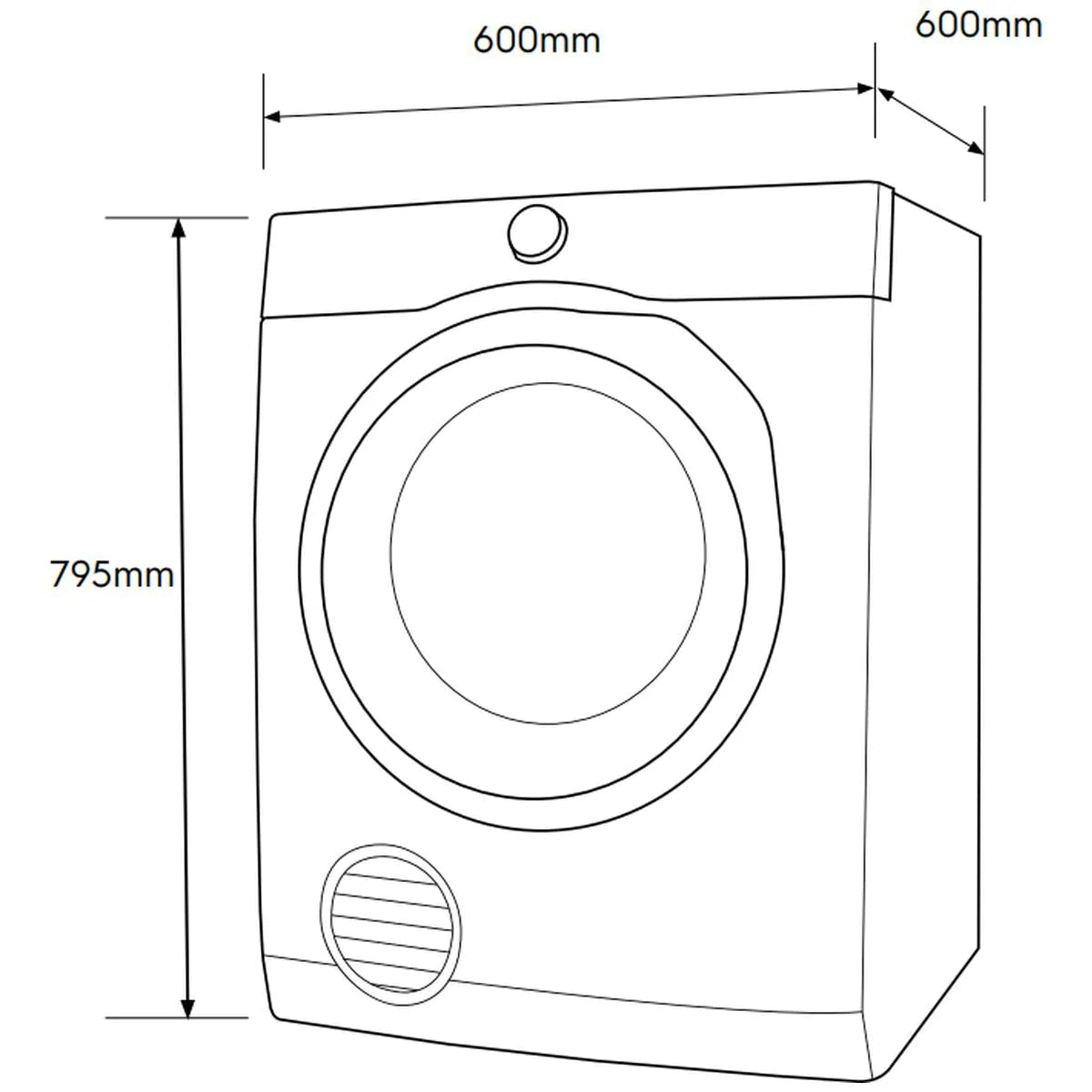 Electrolux Auto Vented Dryer 7kg - Brisbane Home Appliances