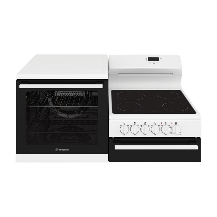 Westinghouse WDE143WCBL 110cm Freestanding Electric Oven with Ceramic Cooktop & Grill - Brisbane Home Appliances