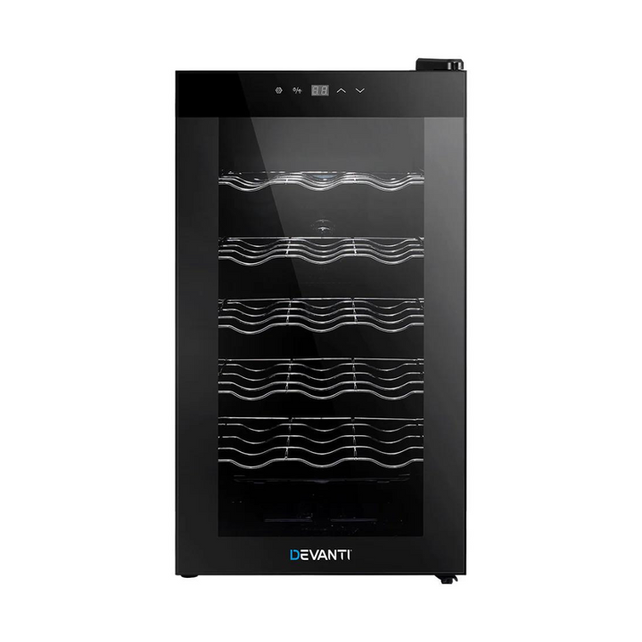 Devanti WC-50A-18B-BK 18 BTLS Wine Cooler Fridge (Brand NEW) - Brisbane Home Appliances