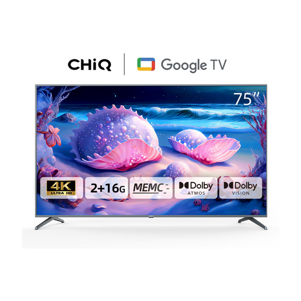 CHiQ U75F8TG 75 Inch LED 4K Ultra HD Google TV