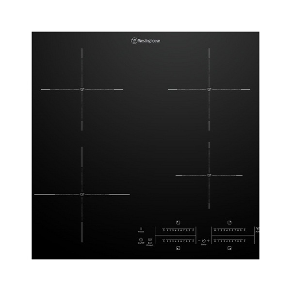 Westinghouse WHI643BE 60cm 4 zone induction cooktop with BoilProtect