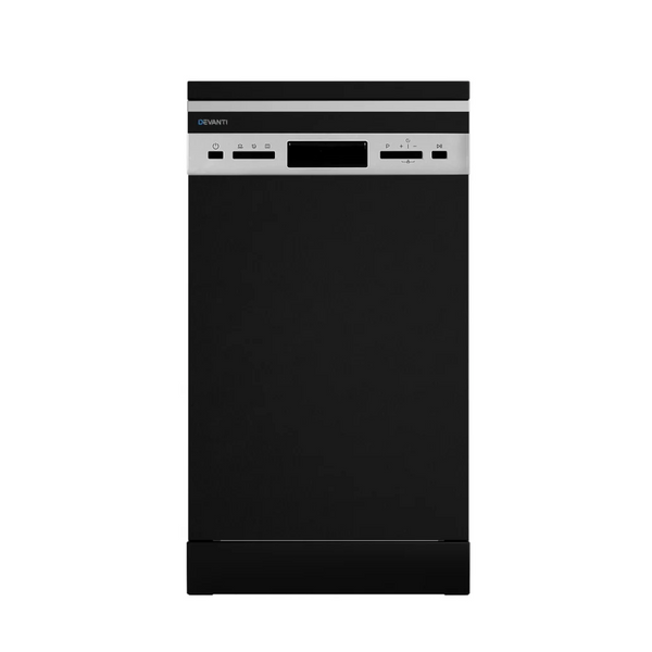 Devanti BDW-10-FS36E-BK 10 Place Settings Freestanding Dishwasher Black - Brisbane Home Appliances