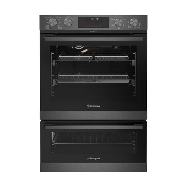 Westinghouse WVEP6727DD 60cm Multi-Function Pyrolytic Double Oven with AirFry & SteamBake - Brisbane Home Appliances