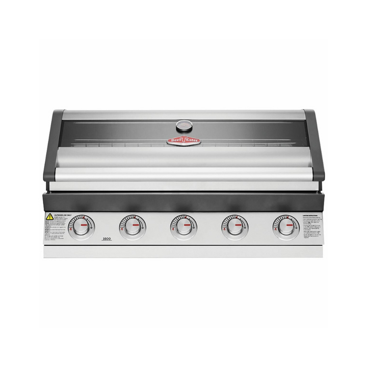 Beefeater BBG1650SA 1600 Series Silver 5 Burner Built-In BBQ - Brisbane Home Appliances