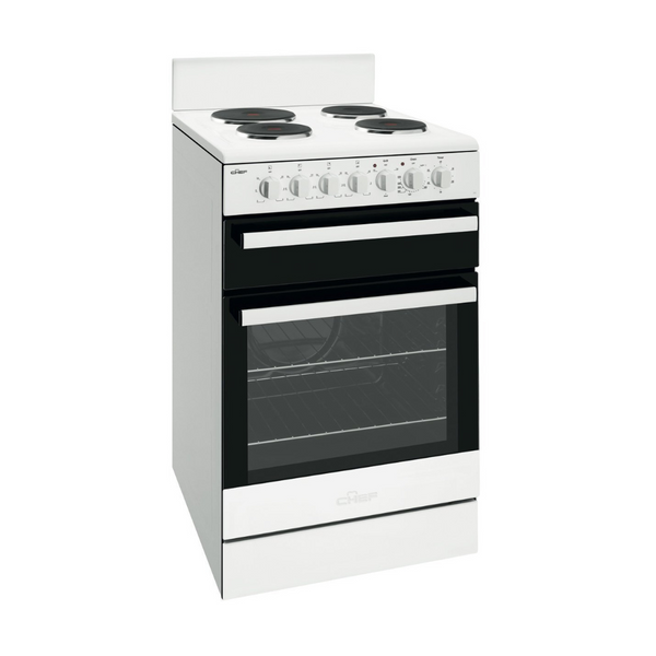 Chef CFE535WB 54cm Freestanding Electric Upright Cooker - Brisbane Home Appliances