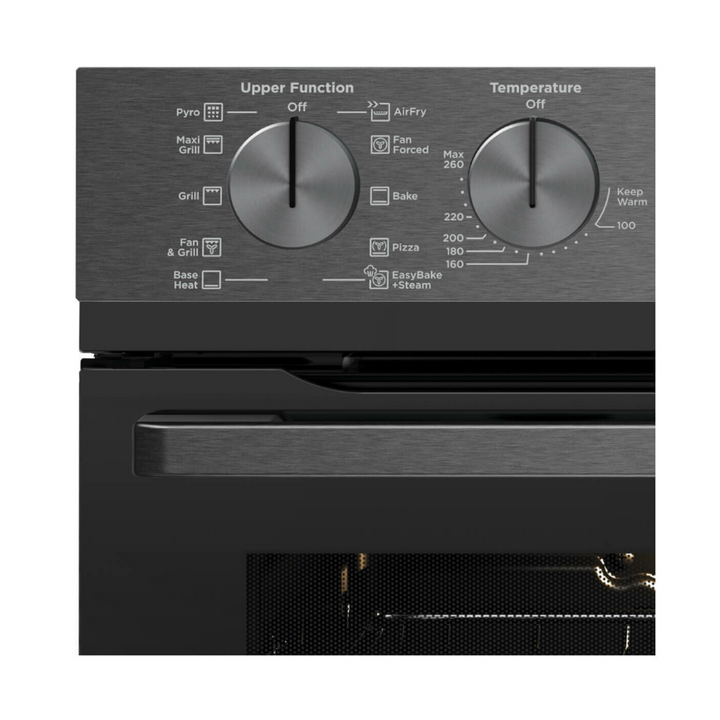 Westinghouse WVEP627DSC 60cm Pyrolytic Double Oven with AirFry & Steam - Brisbane Home Appliances
