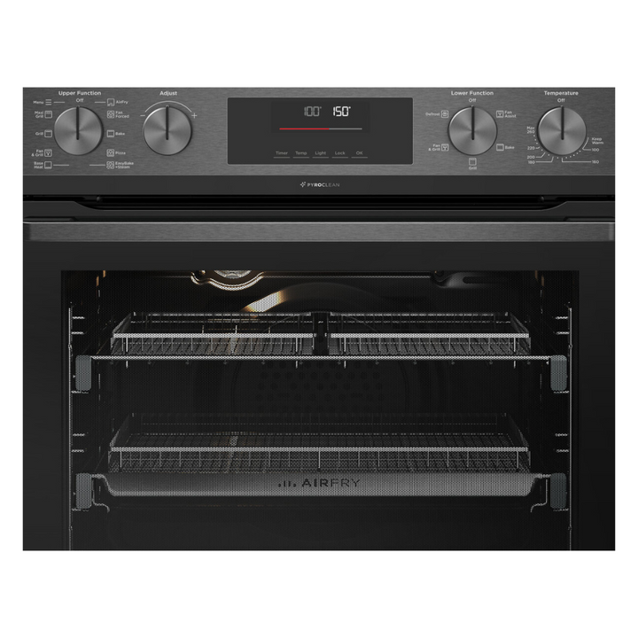 Westinghouse WVEP6727DD 60cm Multi-Function Pyrolytic Double Oven with AirFry & SteamBake - Brisbane Home Appliances