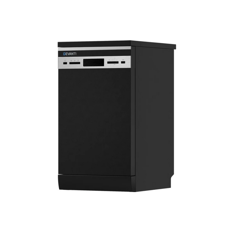Devanti BDW-10-FS36E-BK 10 Place Settings Freestanding Dishwasher Black - Brisbane Home Appliances