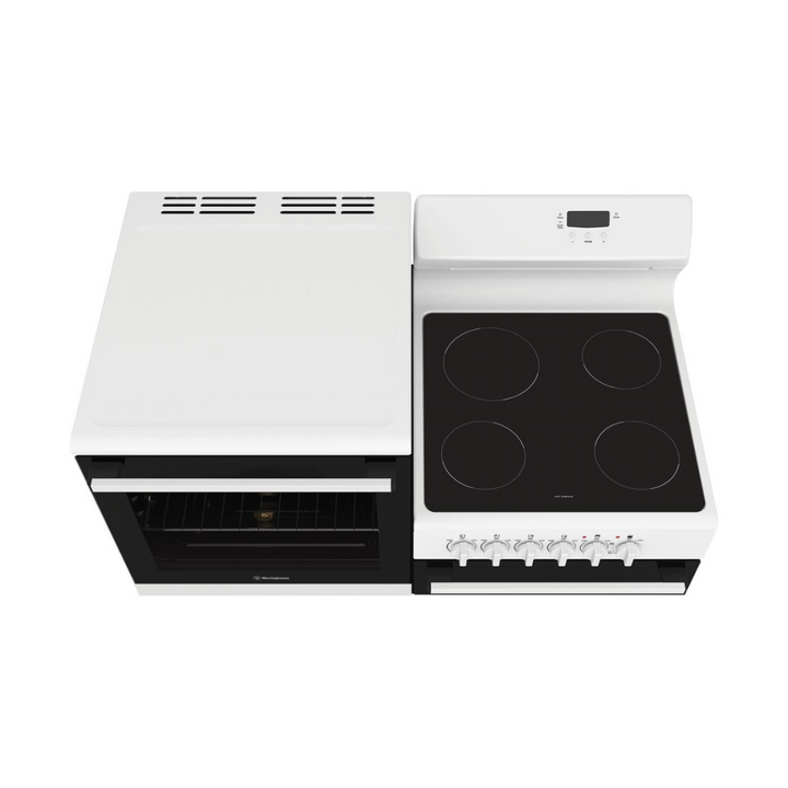 Westinghouse WDE143WCBL 110cm Freestanding Electric Oven with Ceramic Cooktop & Grill - Brisbane Home Appliances