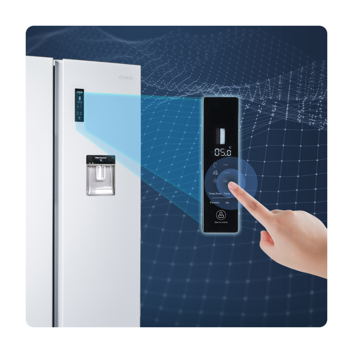 CHiQ CSS559NWD 559L Side By Side Fridge White (Brand New) - Brisbane Home Appliances