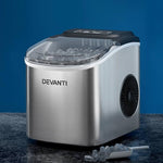 Devanti IM-ZB12H-SS 2L Portable Ice Maker Machine Self Cleaning Silver - Brisbane Home Appliances