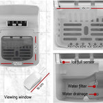 Devanti 2L Ice Maker 12KG Stainless Steel Portable Countertop Icemaker & Cube Makers - Brisbane Home Appliances