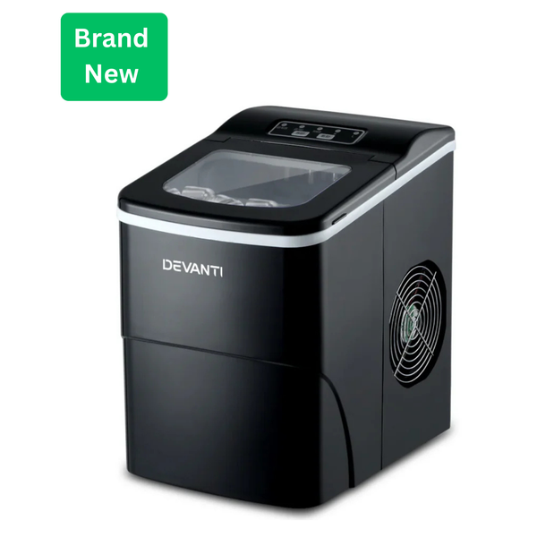 Devanti IM-ZB-12B-BK 2L Black Portable Countertop Icemaker