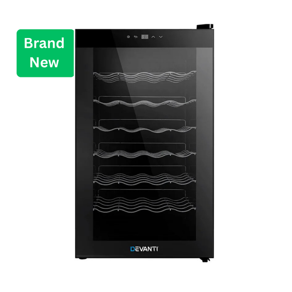 Devanti WC-70A-28B-BK 28 BTLS Wine Cooler Fridge