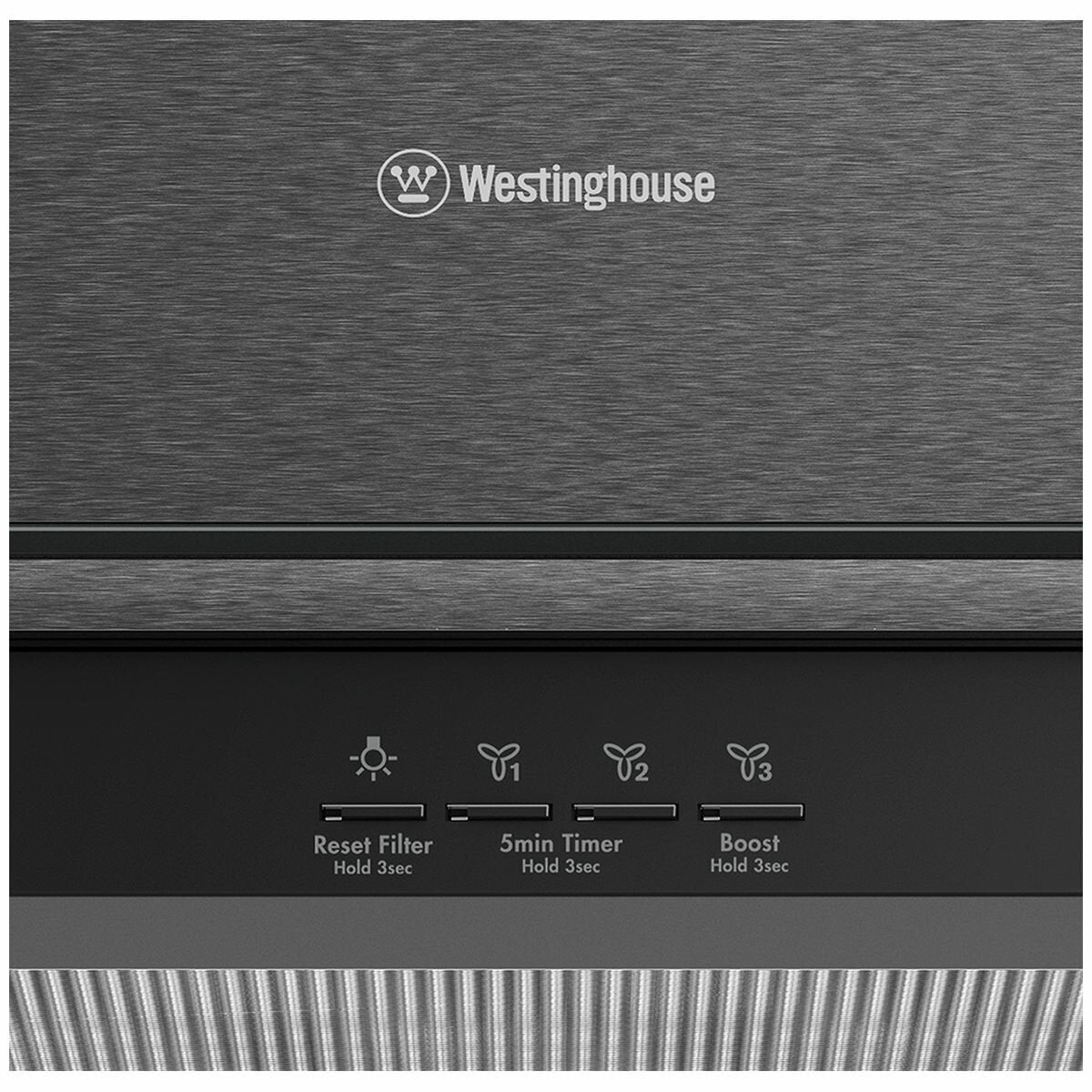 Westinghouse WRCG914BC 90cm Dark Stainless Steel Canopy Rangehood - Brisbane Home Appliances