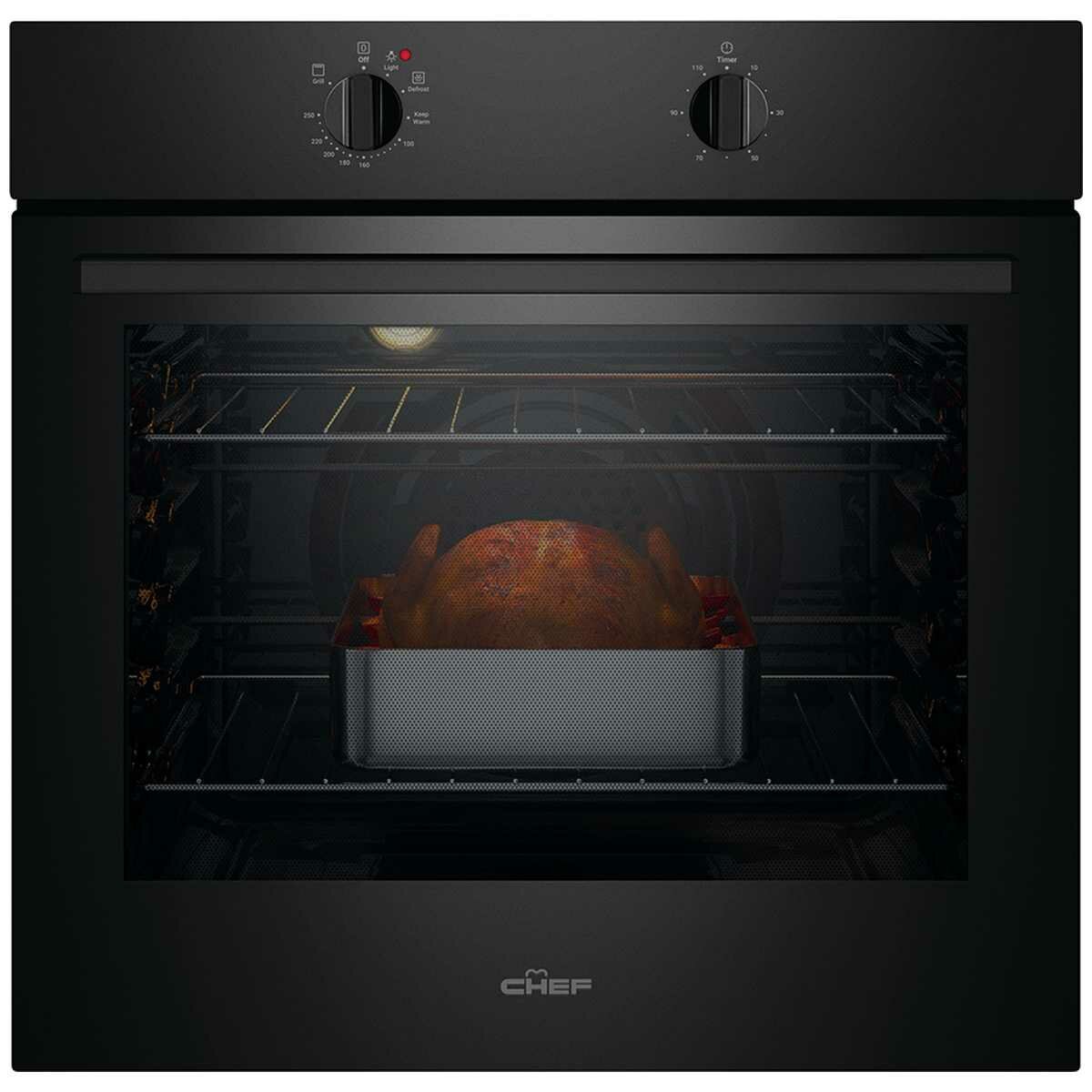 Chef 60cm Electric Fan Forced Built-In Oven - Brisbane Home Appliances