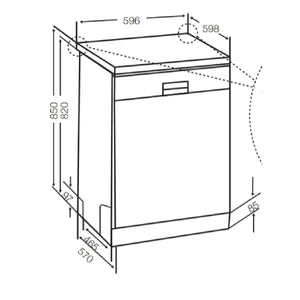 Westinghouse Freestanding Dishwasher 13 P/S - Brisbane Home Appliances