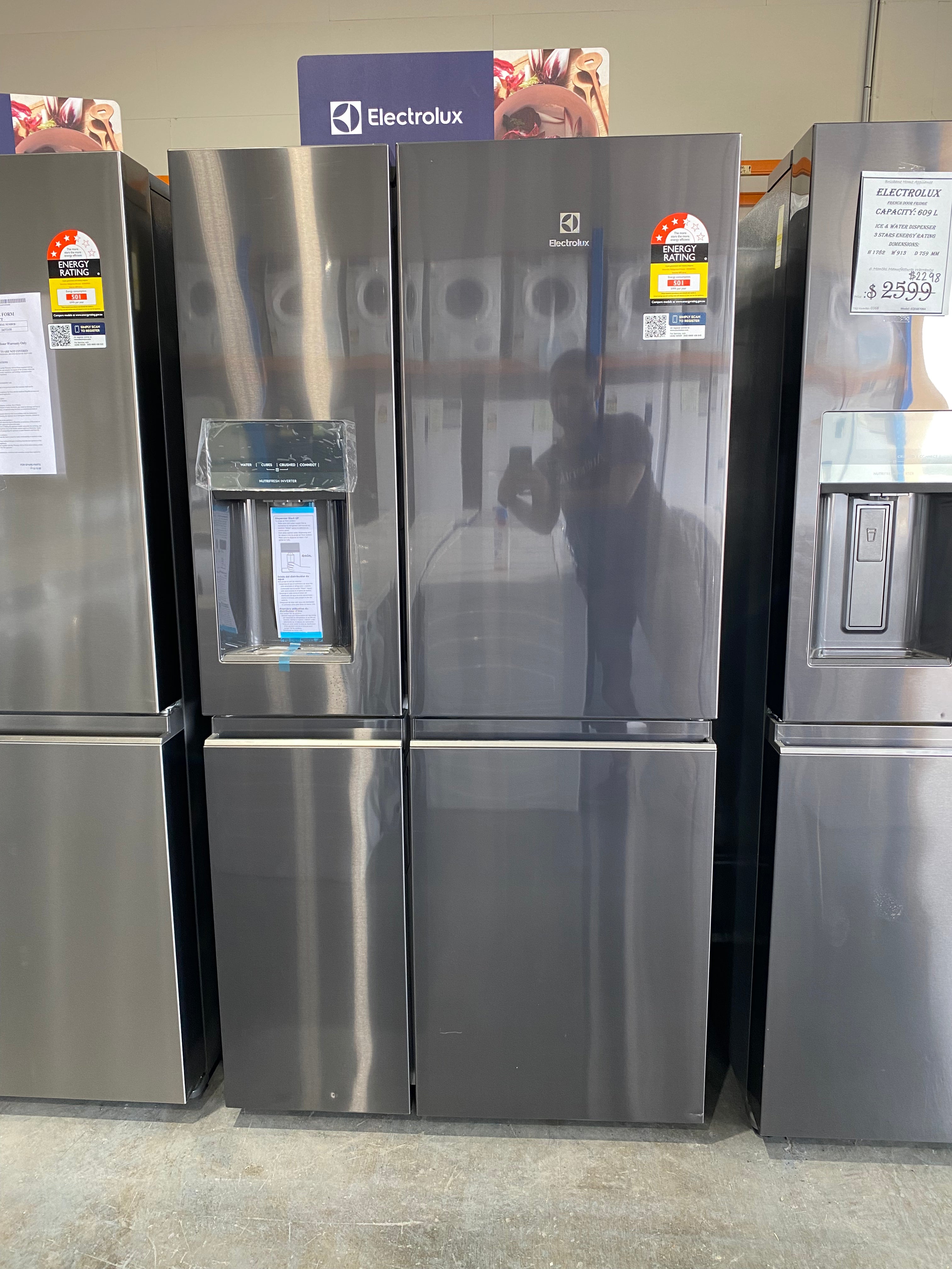 Factory Second Electrolux 609 L UltimateTaste French Door Fridge - Brisbane Home Appliances